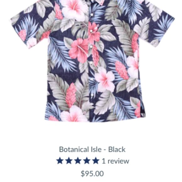 Avanti "Botanical Isle" Made in Hawaii Tropical Shirt - Picture 3 of 3